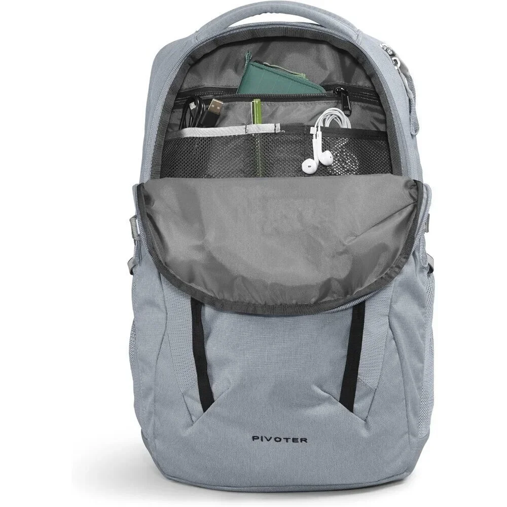 Pivoter Everyday Laptop Backpack - NPF, Mid Grey Dark Heather/TNF Black-NPF, One